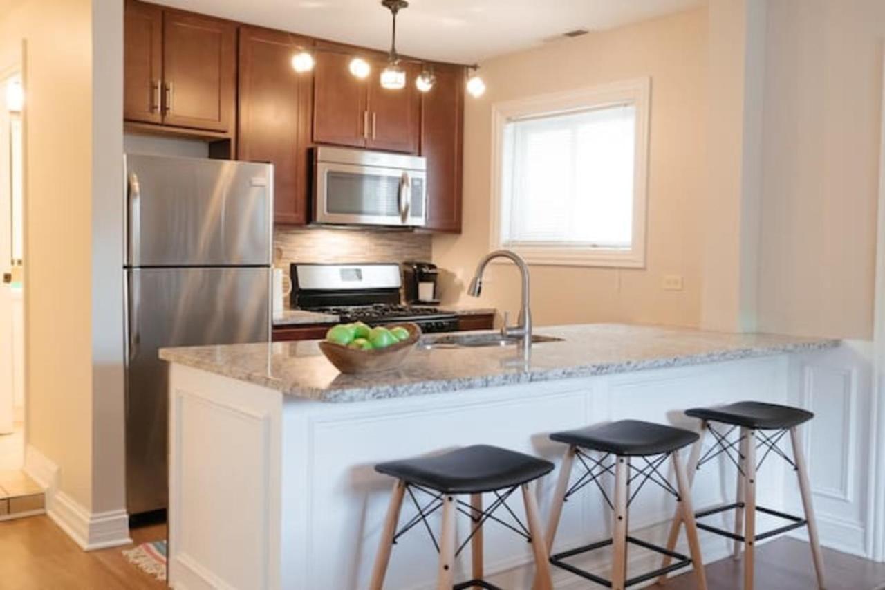 Cozy & Stylish 2Br Apt Near O'Hare Int'L Airport - Central Cozy Dunning Buitenkant foto